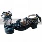 Pure Color PU Leather 4.5cm High Heel Sweet Lolita Shoes with Bow