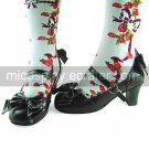 Pure Color PU Leather 6.3cm Wedge Casual Lolita Shoes