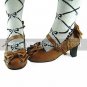 Pure Color PU Leather 6.3cm Wedge Casual Lolita Shoes