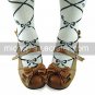 Pure Color PU Leather 6.3cm Wedge Casual Lolita Shoes