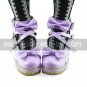 Purple High Gloss PU Leather 5.5cm Wedge Sweet Lolita Shoes