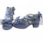Purple PU Leather 4.5cm High Heel Country Lolita Shoes with Bow