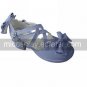 Purple PU Leather 4.5cm High Heel Country Lolita Shoes with Bow