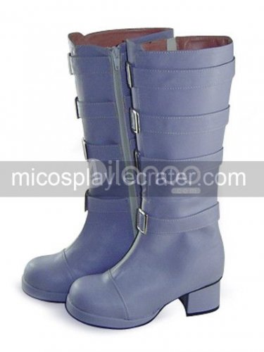 Purple Unlight Danta Round Toe PU Lolita Boots