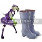 Purple Unlight Danta Round Toe PU Lolita Boots