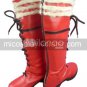 Red 1 15 Heel Ao no Exorcist Okumura Rin Faux Leather Cosplay Shoes