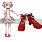 Red 3 110 Heel Kaname Madoka Puella Magi Madoka Magica Faux Leather Cosplay Shoes
