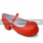 Red PU Leather 4.5cm High Heel Simple Sweet Lolita Shoes