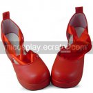 Red Tokyo Babylon Hokuto Someragi Bandage PU Lolita Shoes