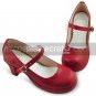 Red Touhou Project Patchouli Knowledge PU Lolita Shoes