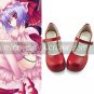 Red Touhou Project Patchouli Knowledge PU Lolita Shoes