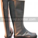 Silver 1 35'' Heel Axis Powers Hetalia Faux Leather Cosplay Shoes