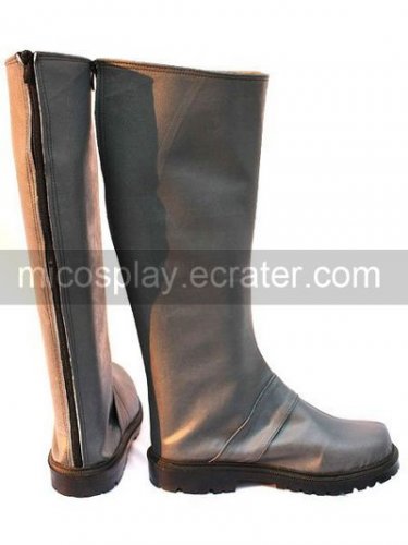 Silver 1 35'' Heel Axis Powers Hetalia Faux Leather Cosplay Shoes
