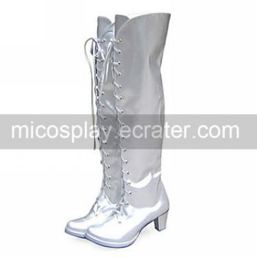 Silver PU Leather 6.3cm High Heel Punk Lolita Shoes