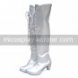 Silver PU Leather 6.3cm High Heel Punk Lolita Shoes