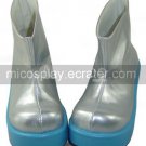 Silver Vocaloid Haku Platform PU Lolita Boots