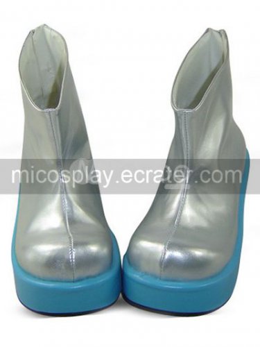 Silver Vocaloid Haku Platform PU Lolita Boots