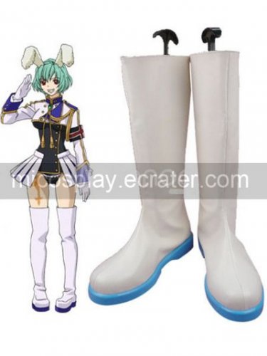 Umineko No Naku Koro Ni White 2'' High Heel Faux Leather Cosplay Shoes