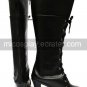 Vocaloid2 Kety Black Faux Leather 3 15'' High Heel Lace-Up Cosplay Shoes