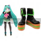 Vocaloid Black 2'' Heel Faux Leather Cosplay Shoes