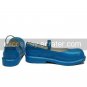 Vocaloid Blue Faux Leather 1 15'' High Heel Cosplay Shoes