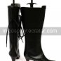 Vocaloid Gumi Black Faux Leather 2 34'' High Heel Cosplay Shoes