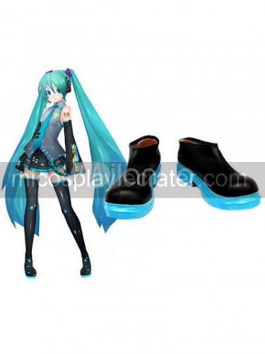 Vocaloid Hatsune Miku Imitated Leather Cosplay Shoes