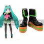 Vocaloid Hatsune Miku Imitated Leather Cosplay Shoes1