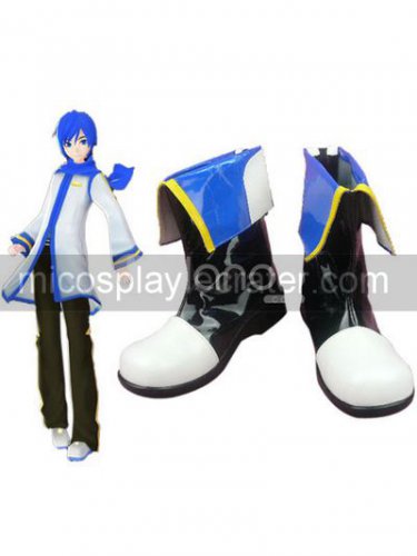Vocaloid Kaito Imitated Leather Cosplay Shoes
