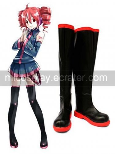 Vocaloid Teto Imitated Leather Cosplay Shoes