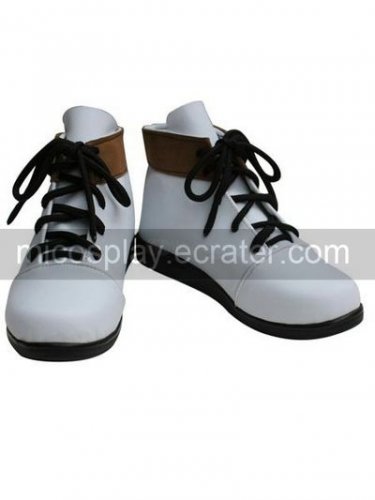 Vocaloid White Faux Leather 45'' High Heel Lace-Up Cosplay Shoes