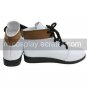 Vocaloid White Faux Leather 45'' High Heel Lace-Up Cosplay Shoes
