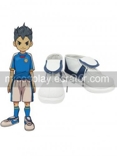 White 1 15 Heel PU Inazuma Eleven Shoes