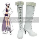 White 2 34'' Heel One Piece NICO Robin Faux Leather Cosplay Shoes