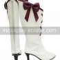 White 2 34'' Heel PRETTY CURE Faux Leather Cosplay Shoes