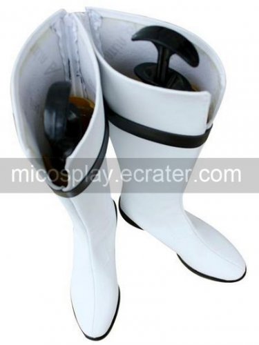 White 2 Heel The Legend Of Sun Knight Rule Faux Leather Cosplay Shoes