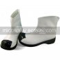White Black Round Toe PU Lolita Boots