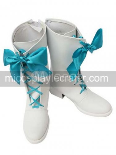 White Card Captor Sakura 2'' Heel Faux Leather Cosplay Shoes