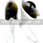 White Imitated Leather Rubber Cosplay Shoes