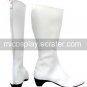White Imitated Leather Rubber Cosplay Shoes