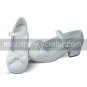 White PU Leather 4.5cm High Heel Pure Cosplay Color Sweet Lolita Shoes with Bow