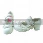 White PU Leather 4.5cm High Heel Sweet Lolita Shoes with Bow &Atilde;� 3
