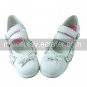 White PU Leather 4.5cm High Heel Sweet Lolita Shoes with Bow &Atilde;� 3