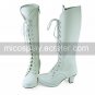 White PU Leather 6.3cm High Heel Sweet Lolita Boots