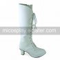 White PU Leather 6.3cm High Heel Sweet Lolita Boots