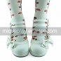 White PU Leather 6.3cm High Heel Sweet Lolita Shoes with Bow