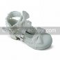 White PU Leather 7.5cm High Heel Ruffle Trim Princess Lolita Shoes