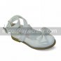 White PU Leather Flat Crossed Belt Sweet Lolita Shoes