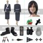 Naruto Black And White Shizune Cosplay Costume Naruto set with wig