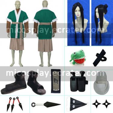 Naruto Haku Ha Cosplay Costume Naruto set with wig